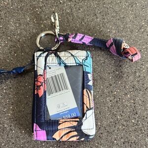 Vera Bradley Multicolor Floral Phone Wallet with Keychain